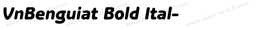 VnBenguiat Bold Ital字体转换